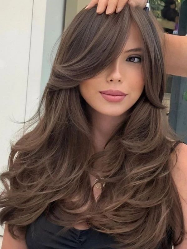 Brunette With Subtle Highlights Visual Idea Brunette With Subtle Highlights Visual Idea — Hairstyles 2027 for Square Faces
