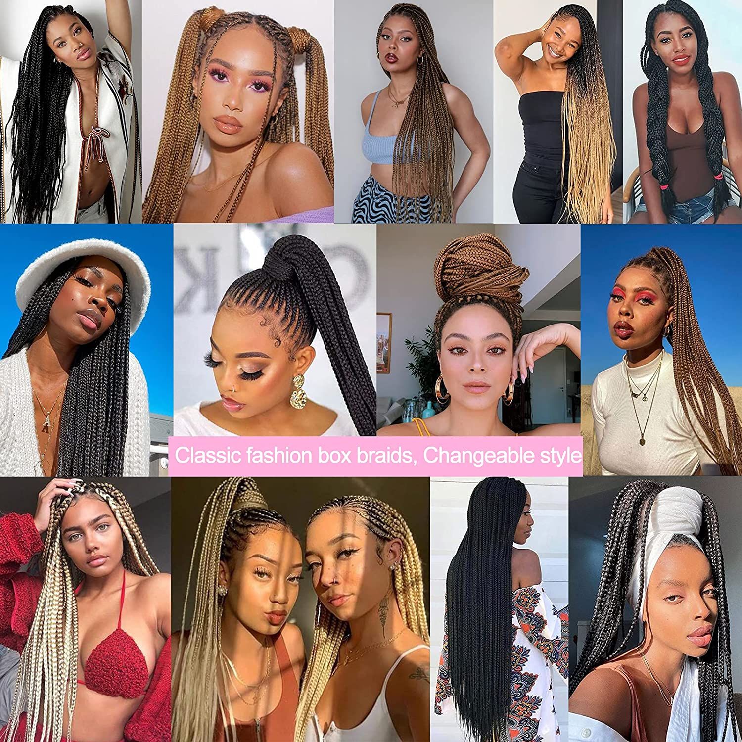 Front View Ombre Knotless Braids — Ombre Knotless Braids 2027