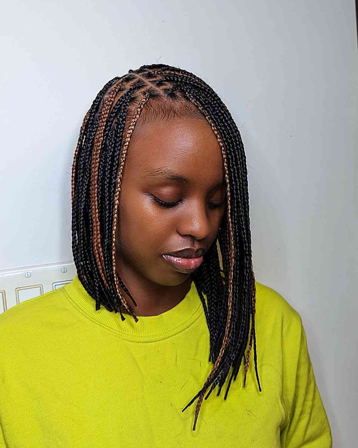 Chin Visual Idea — Ombre Knotless Braids 2027