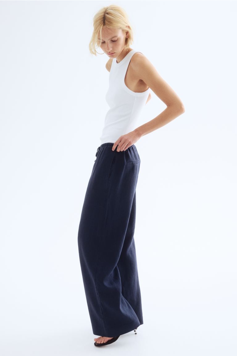 Navy Blue Linen Pants Outfits 2027
