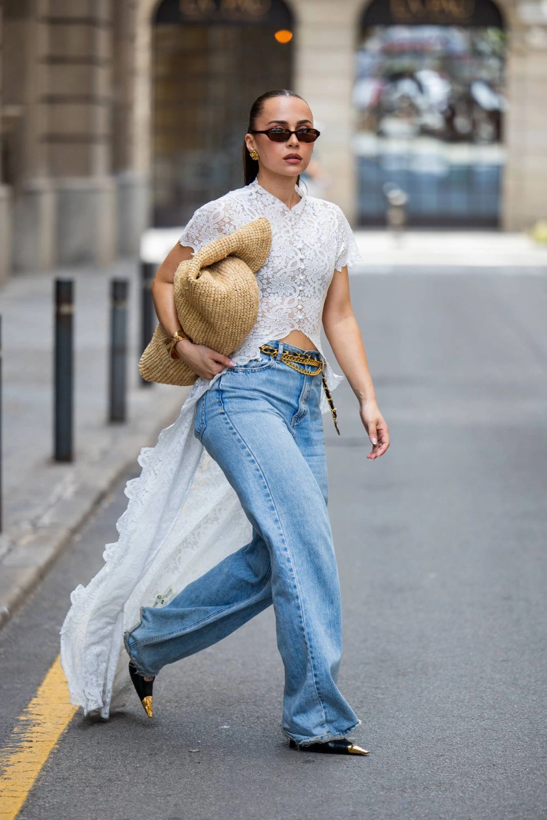 Fashion Week Street Style Outfit Idea Fashion Week Street Style Outfit Idea — Lace Blouse Outfits 2027
