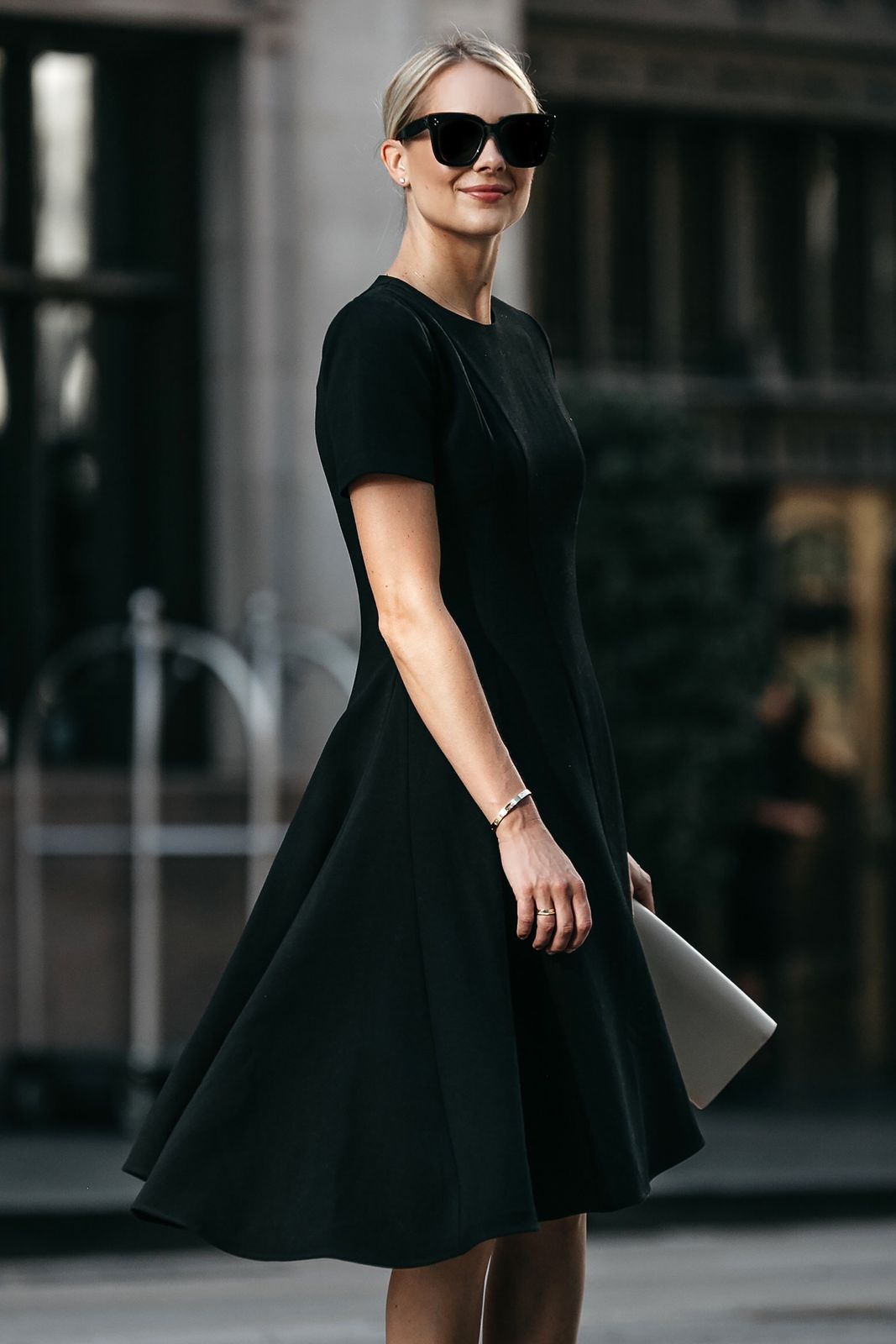 Cocktail Formal Black Fit-and-Flare Midi Dress with Full Skirt Cocktail Formal Black Fit-and-Flare Midi Dress with Full Skirt — Little Black Dress Outfits 2027