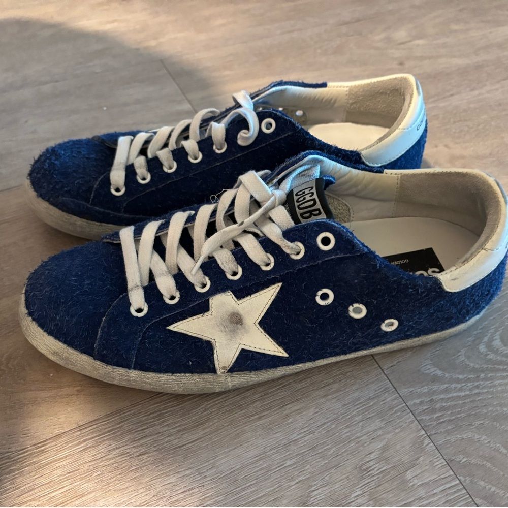 Blue Suede Sneakers for a Touch of Color Blue Suede Sneakers for a Touch of Color — Golden Goose Outfits 2027