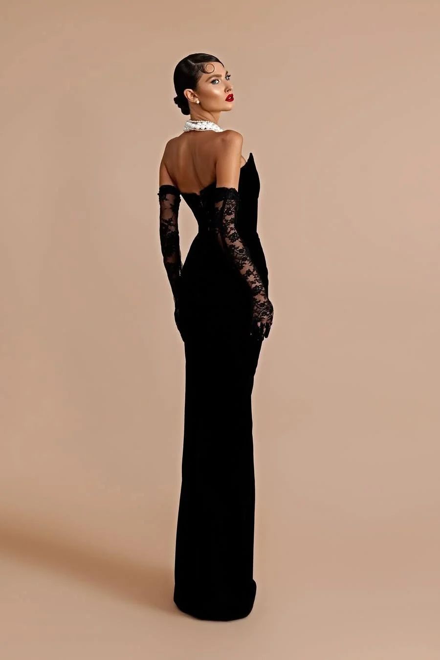 Black Lace Gloves Outfit Idea Black Lace Gloves Outfit Idea — Prom Dress 2027 with Gloves