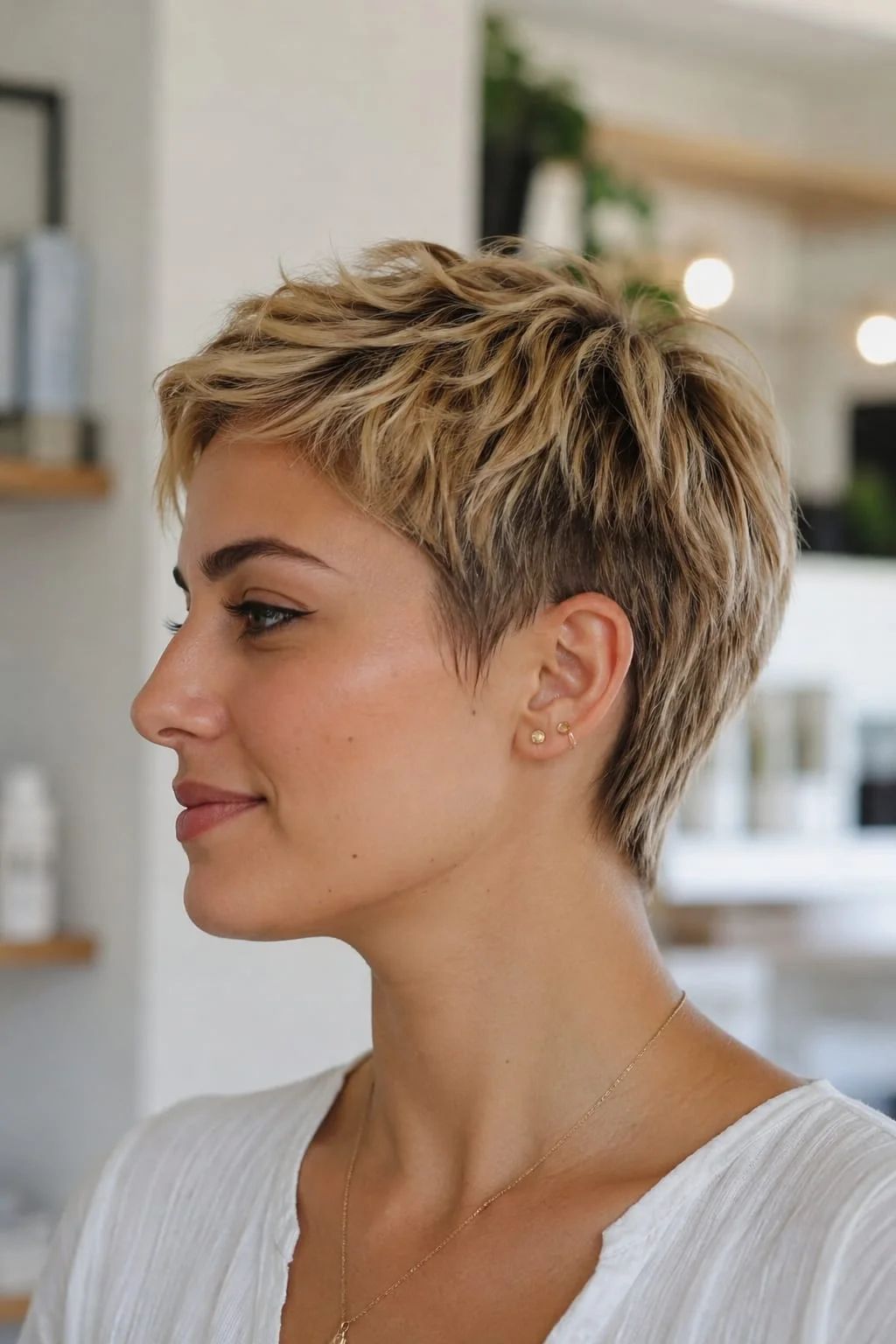 Blonde With Lighter Highlights Visual Idea Blonde With Lighter Highlights Visual Idea — Pixie Cut 2027 for Round Face