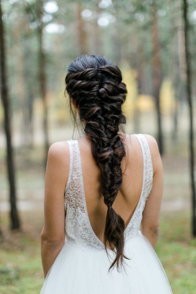Dark Brown Visual Idea Dark Brown Visual Idea — Boho Braided Wedding Hair 2027