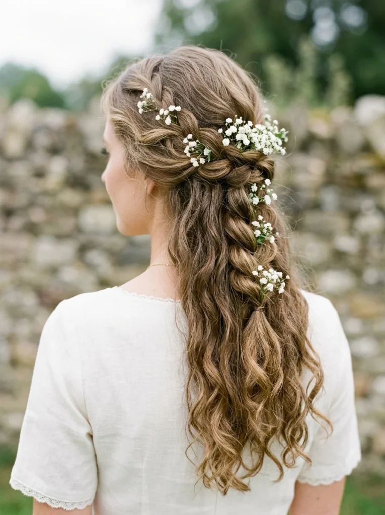 Light Brown With Subtle Highlights Visual Idea Light Brown With Subtle Highlights Visual Idea — Boho Braided Wedding Hair 2027
