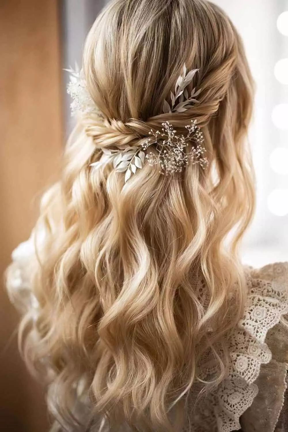 Delicate Floral Hair Accessories Visual Idea Delicate Floral Hair Accessories Visual Idea — Boho Braided Wedding Hair 2027
