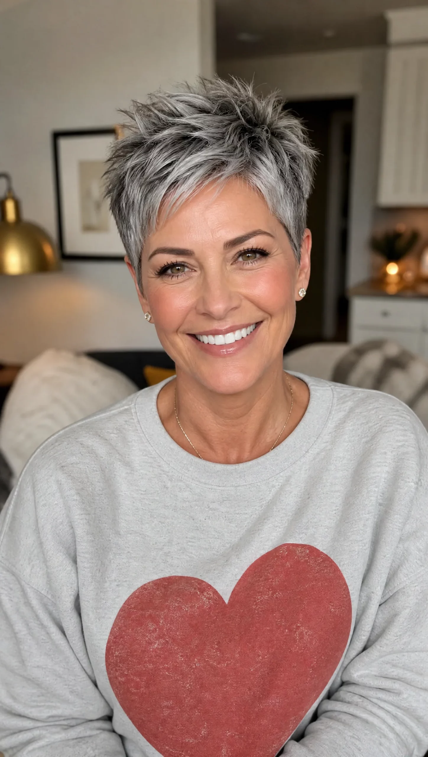 Spiky Grey Pixie With Choppy Bangs Spiky Grey Pixie With Choppy Bangs — Pixie 2027 for Women Over 40