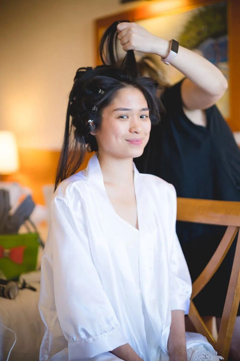 Visual Idea — A Front View Of A Dark Brown — Filipino Wedding Hairstyles 2027