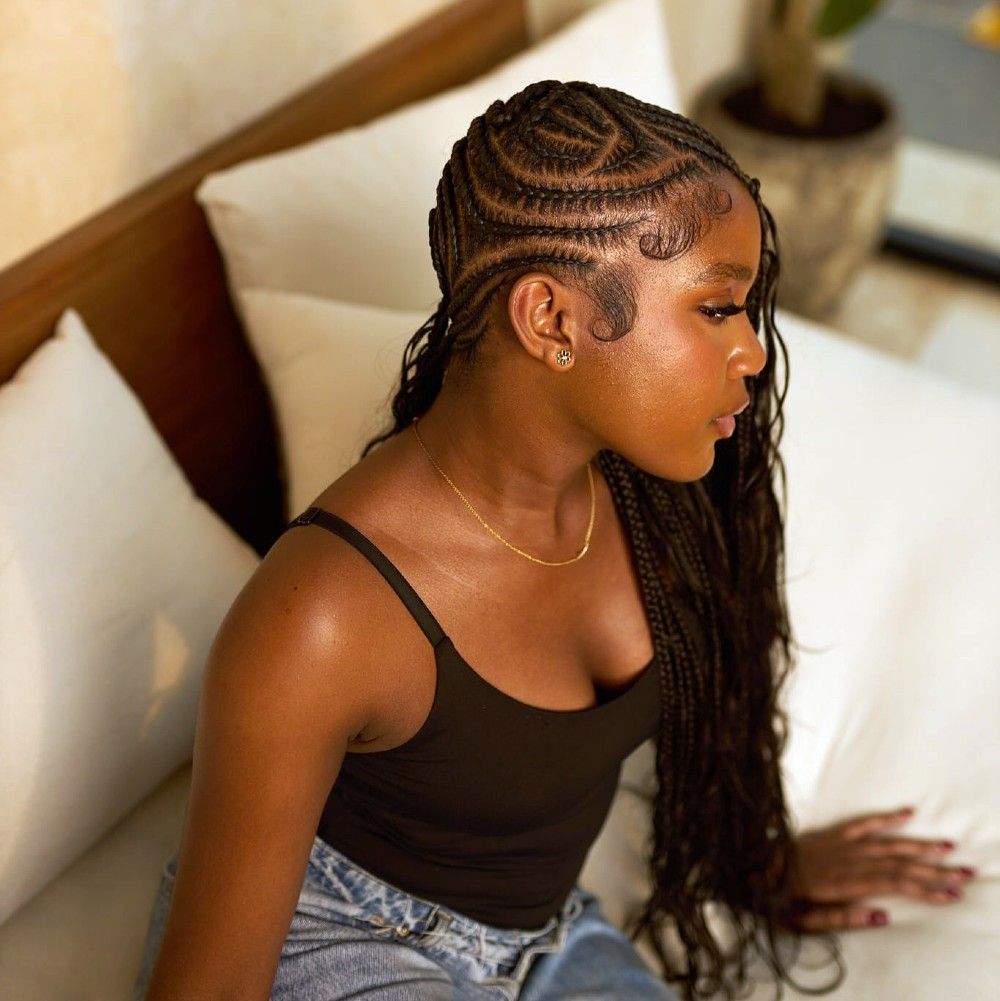 Cornrows With Loose Ends Visual Idea Cornrows With Loose Ends Visual Idea — Jumbo Cornrows 2027