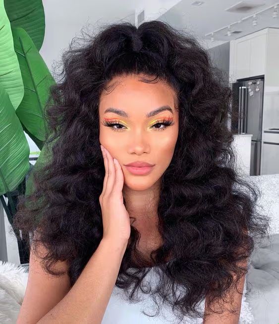 Dramatic Glamorous Waves Dramatic Glamorous Waves — Half Up Half Down Hairstyles 2027 with Weave