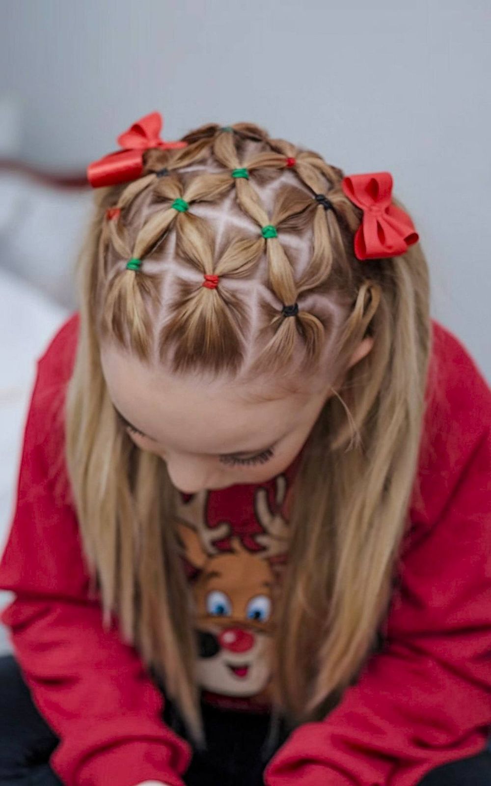 Top View Visual Idea — Ribbons Little Girl Hairstyles 2027