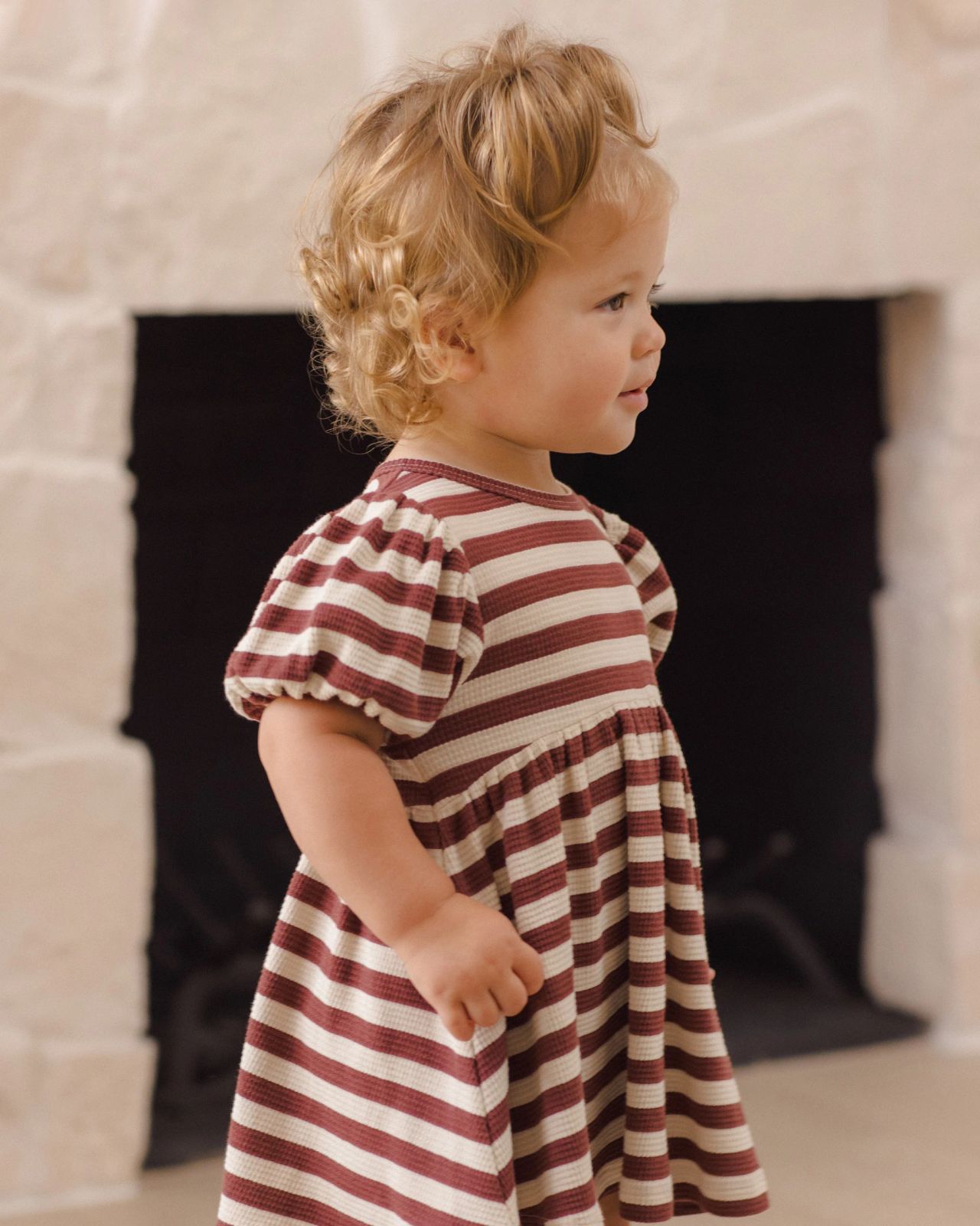 Striped Waffle Knit Dress for Everyday Comfort Striped Waffle Knit Dress for Everyday Comfort — Toddler Girl Outfits 2027