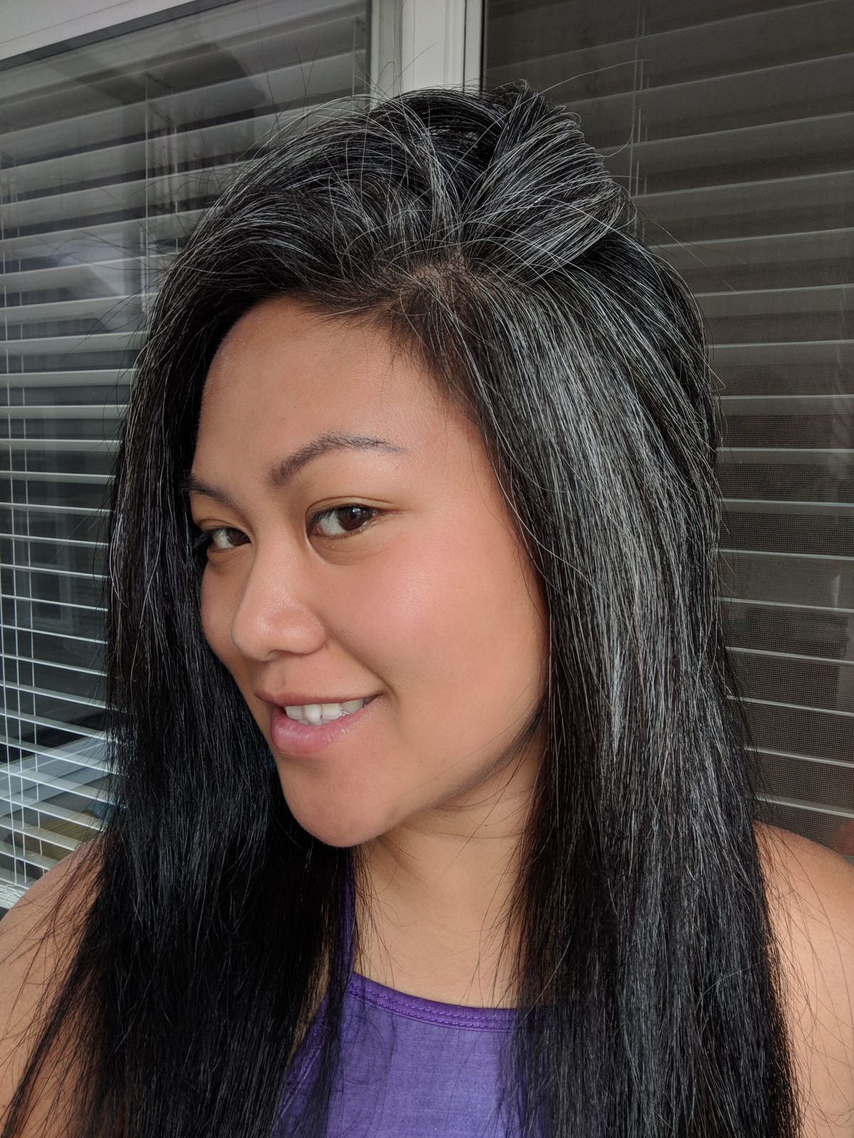 Long Visual Idea — Transitioning to Gray Hair 2027