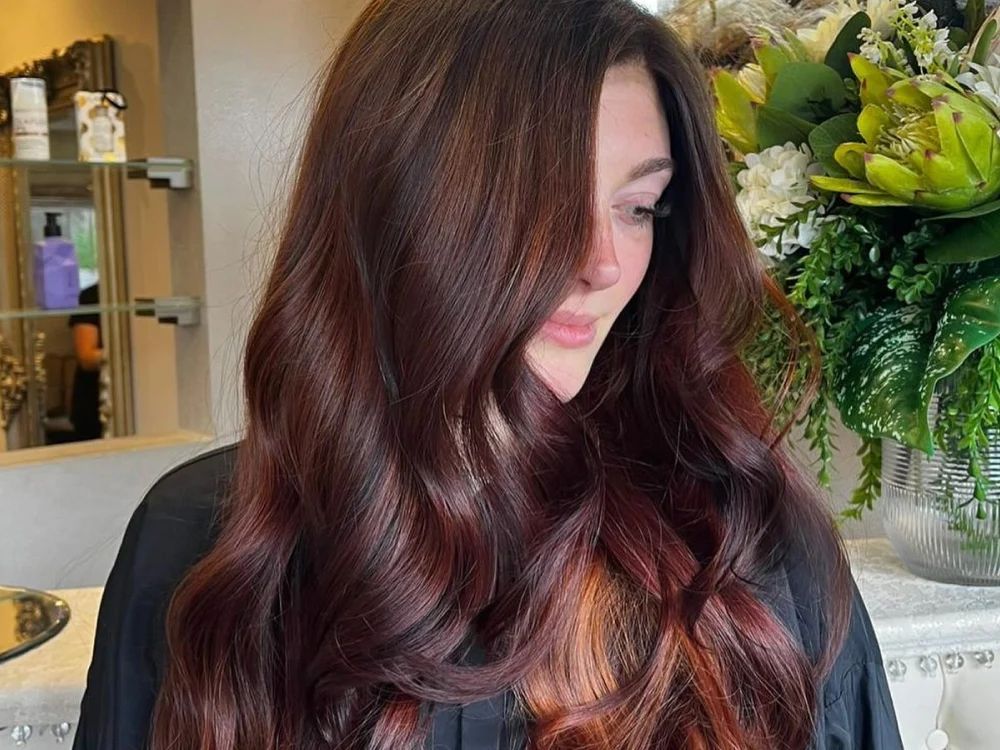 Deep Brown With Cherry & Copper Tones Deep Brown With Cherry & Copper Tones — True Winter Hair Color 2027