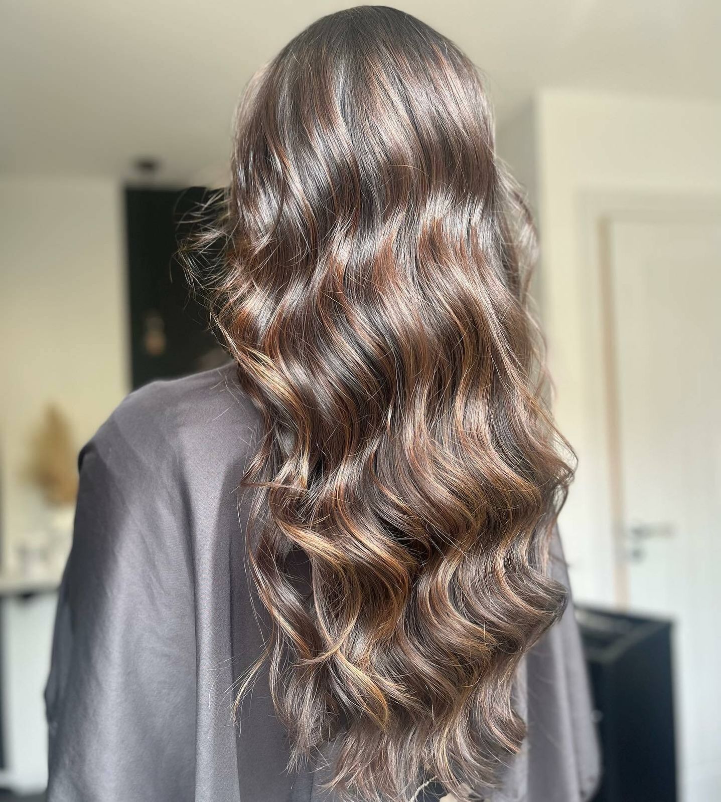 Dark Chocolate With Cool-Toned Highlights Dark Chocolate With Cool-Toned Highlights — True Winter Hair Color 2027