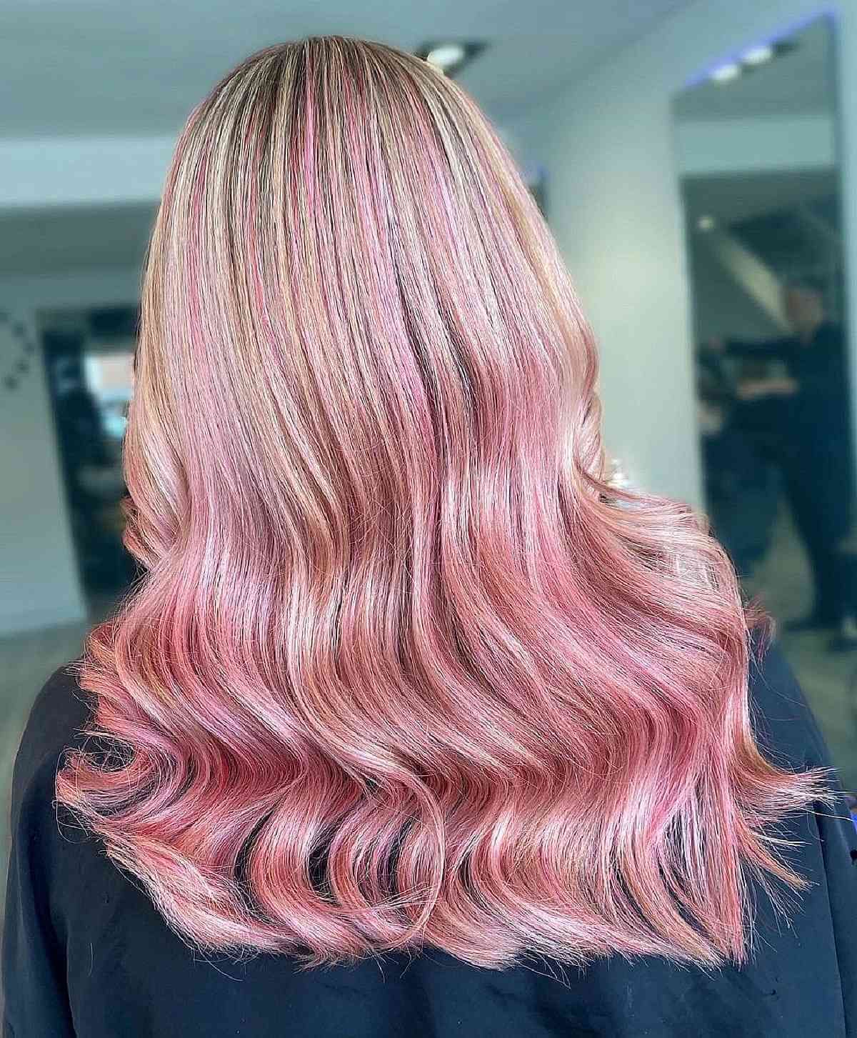 Shoulder Visual Idea Shoulder Visual Idea — Blonde 2027 with Pink Hair
