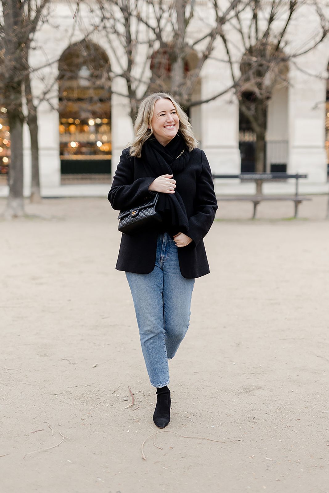 Black Blazer with Jeans and Ankle Boots for a Polished Casual Look Black Blazer with Jeans and Ankle Boots for a Polished Casual Look — Winter Outfits Warm Climate 2027