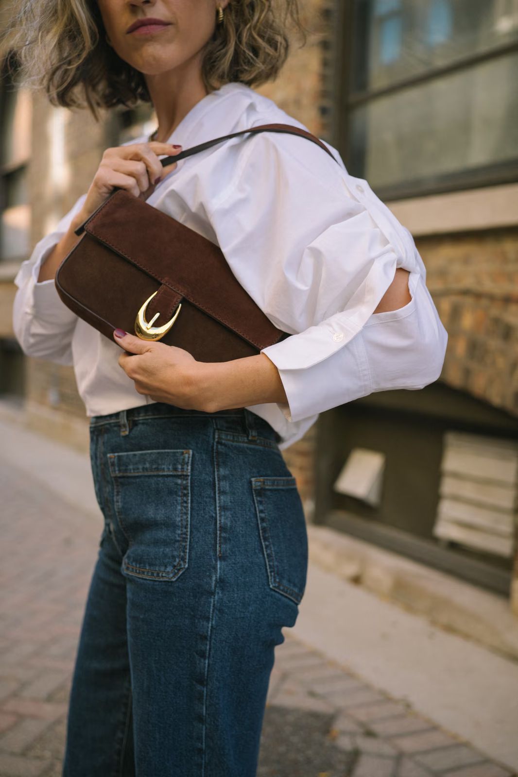 Crisp Cotton Denim Outfit Idea Crisp Cotton Denim Outfit Idea — Date Night Blouse Outfits 2027