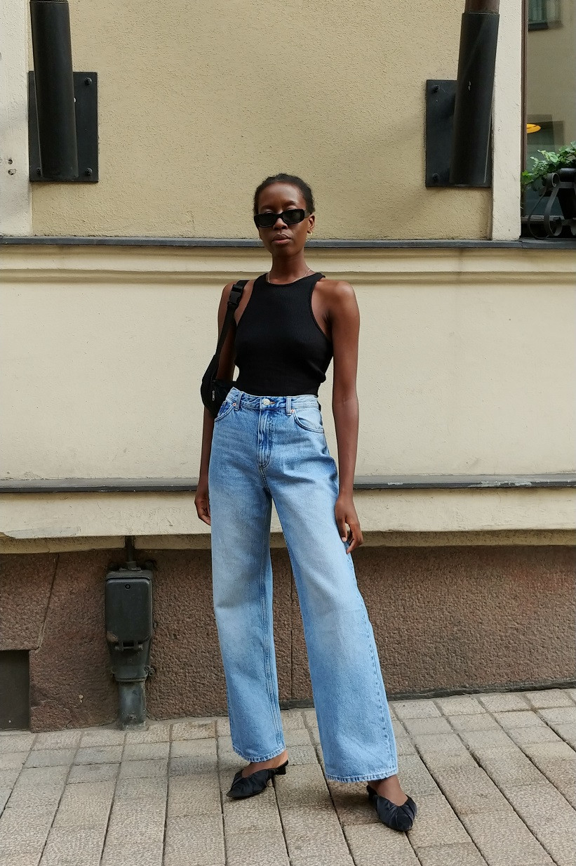 Effortless Weekend: Black Racerback Tank with Denim Effortless Weekend: Black Racerback Tank with Denim — Racerback Tank Top Outfits 2027