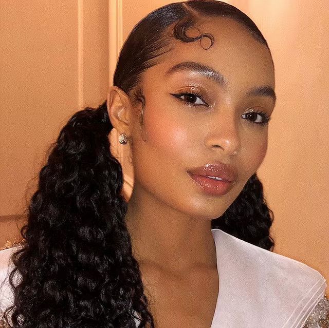 Slicked Sides With Double Ponytails Slicked Sides With Double Ponytails — Graduation Hairstyles Curls 2027