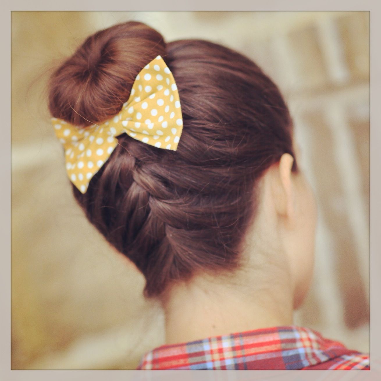 Dark Brown Sock Bun With Bow Dark Brown Sock Bun With Bow — Sock Bun 2027