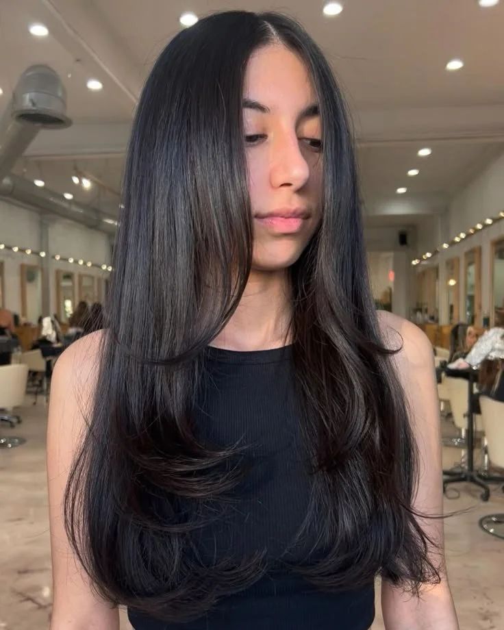 Dark Brown With Subtle Highlights Visual Idea Dark Brown With Subtle Highlights Visual Idea — Subtle Layered Haircut 2027