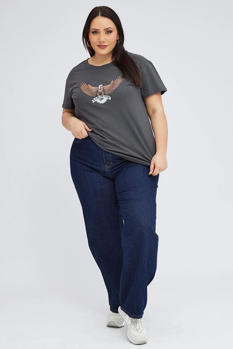 Dark Blue Mom Jeans: Casual Graphic Statement Dark Blue Mom Jeans: Casual Graphic Statement — Mom Jeans Outfits 2027 with Graphic Tee