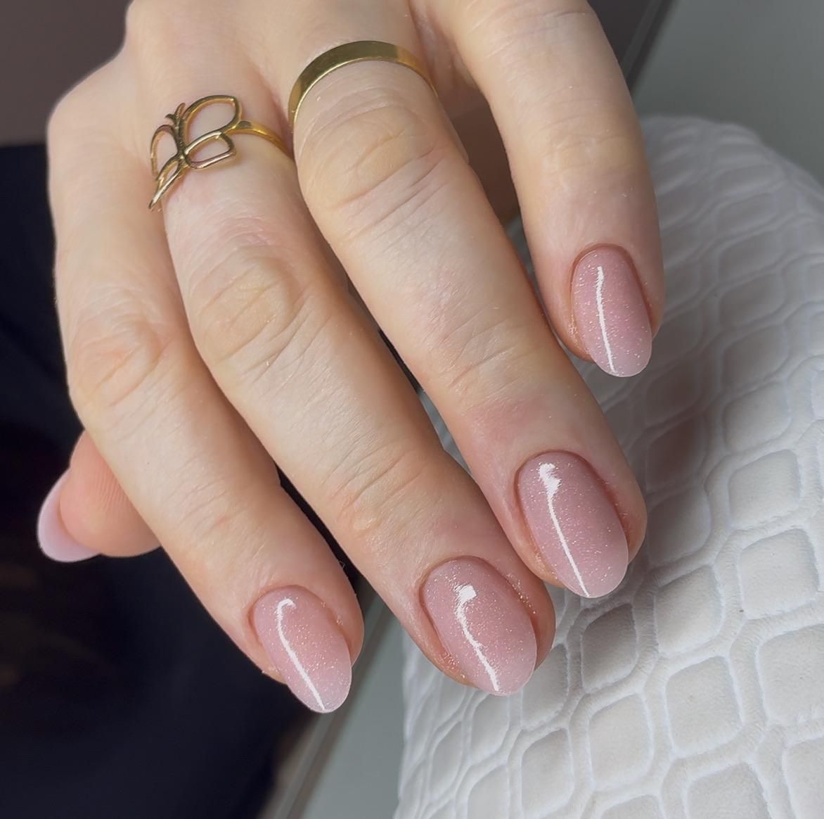 Subtle Glitter Flecks Throughout Visual Idea Subtle Glitter Flecks Throughout Visual Idea — Polygel Nails 2027