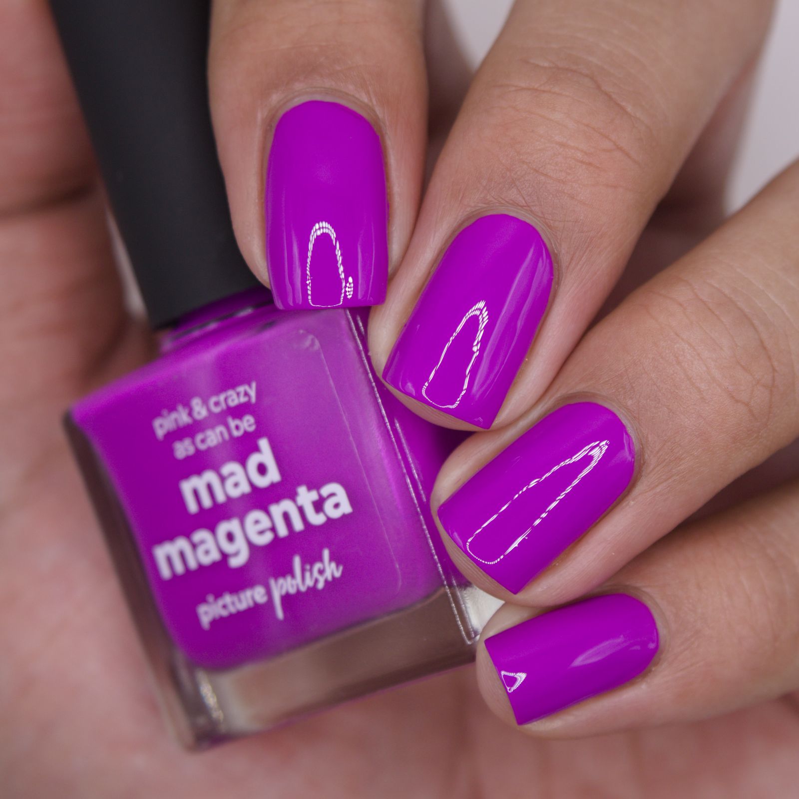 Visual Idea — Featuring A Glossy Finish Magenta Nails 2027