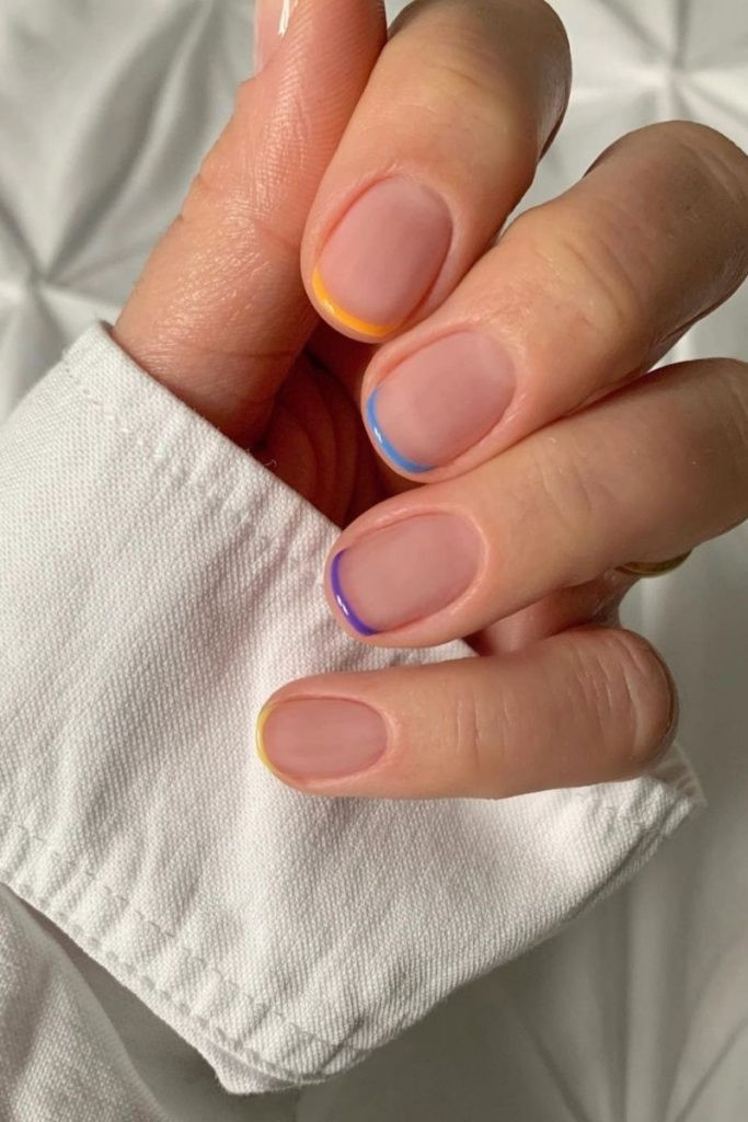Visual Idea Visual Idea — Colored Micro French Nails 2027