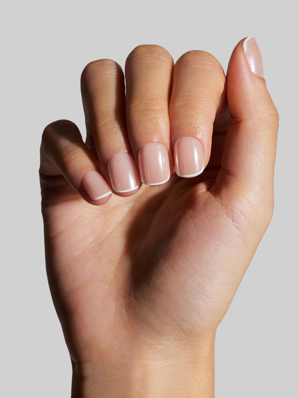 Crisp White Micro French on Nude Crisp White Micro French on Nude — Colored Micro French Nails 2027