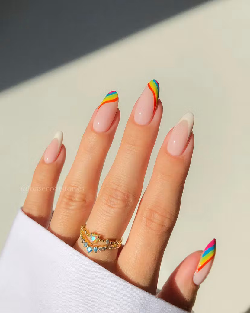 Pride Summer Visual Idea Pride Summer Visual Idea — Colored Micro French Nails 2027