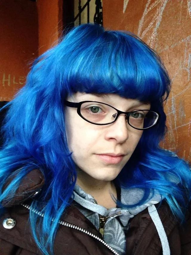Blunt Bob in Sky Blue, Styled Straight Blunt Bob in Sky Blue, Styled Straight — Sky Blue Hair 2027