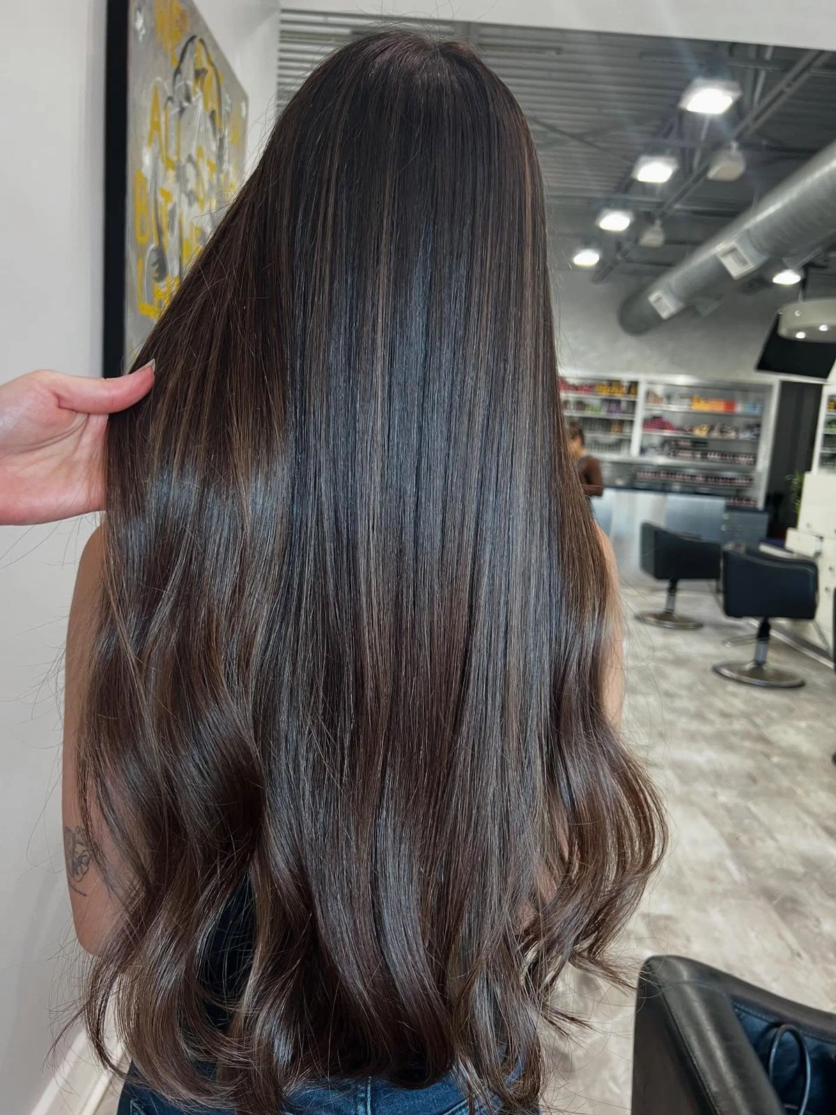 Subtle Ash Blonde Balayage Mid-Back — Balayage on Dark Brown Hair 2027