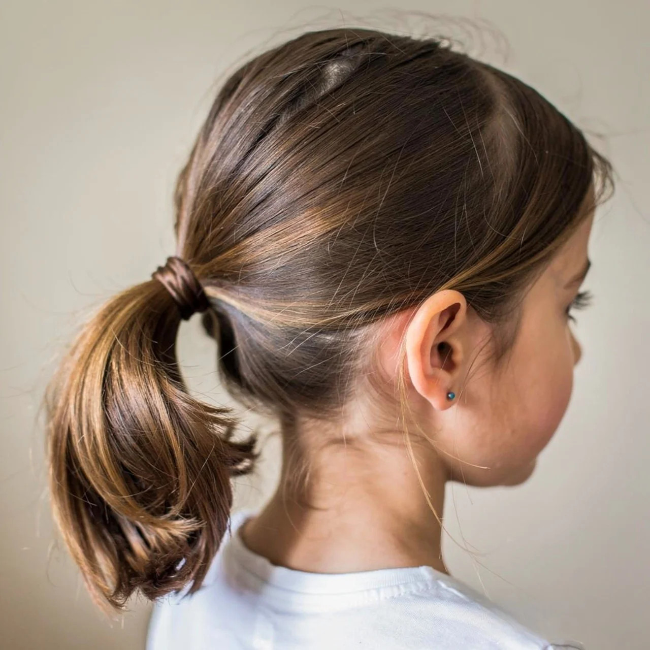 Low Textured Side Ponytail Low Textured Side Ponytail — Ponytail Hairstyles 2027 for Little Girls