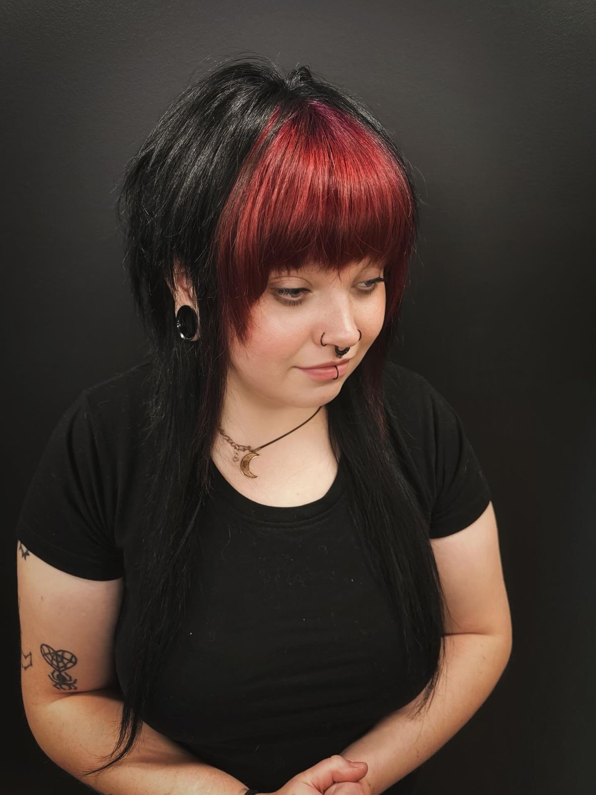 Visual Idea — The Hair Is Primarily Black Visual Idea — The Hair Is Primarily Black — Goth Hair Color 2027