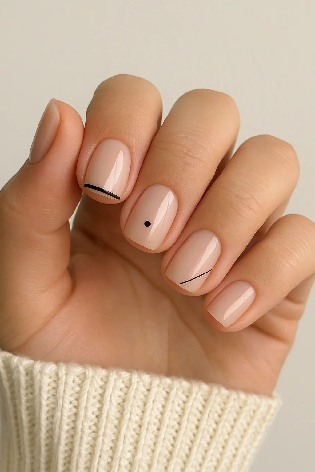 Thin Black Lines And A Single Dot Visual Idea Thin Black Lines And A Single Dot Visual Idea — Minimal Line Art Nails 2027