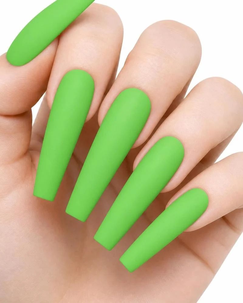 Neon Green Visual Idea Neon Green Visual Idea — Neon Matte Nails 2027