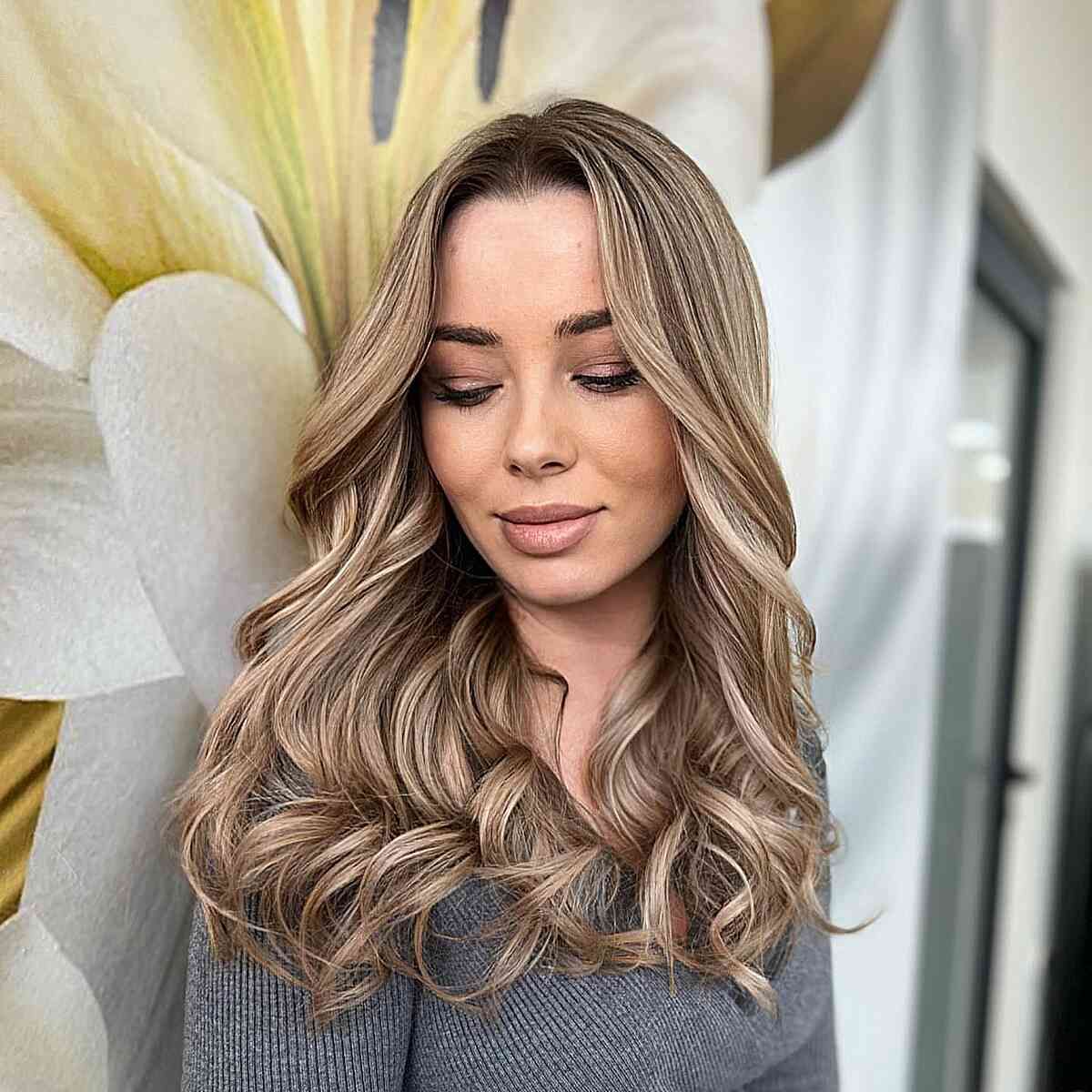 Loose Waves With Dimensional Color Loose Waves With Dimensional Color — Hairstyles 2027 for Dirty Hair