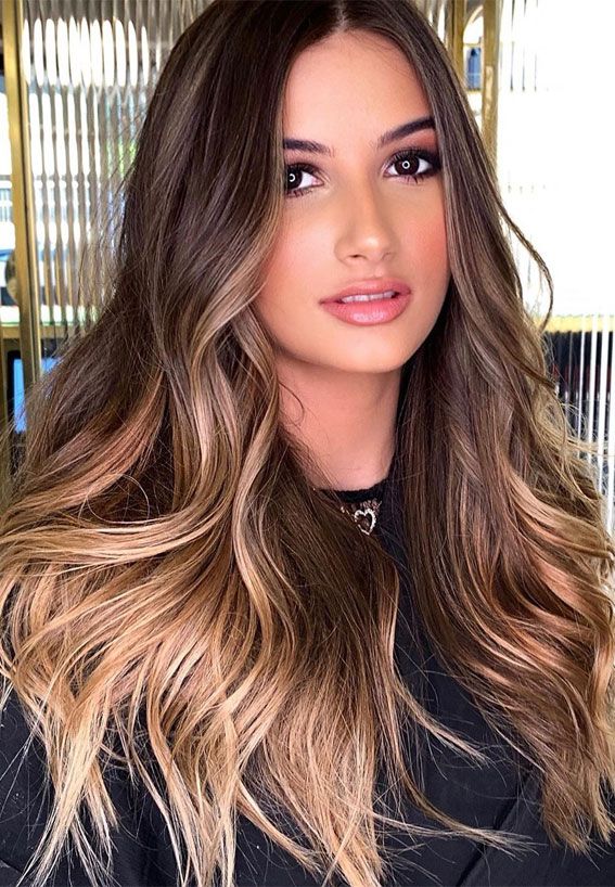Dark Brown With Caramel and Blonde Highlights — Caramel Blonde Hair 2027