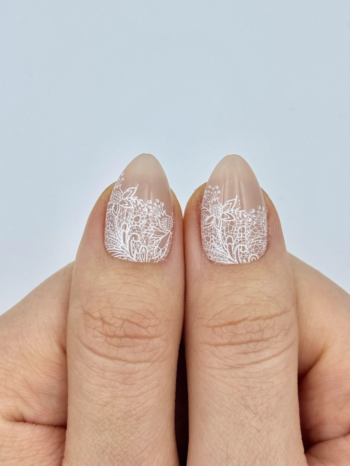 Sheer Nude Cuticle Lace Accent Sheer Nude Cuticle Lace Accent — White Stamping Nails 2027