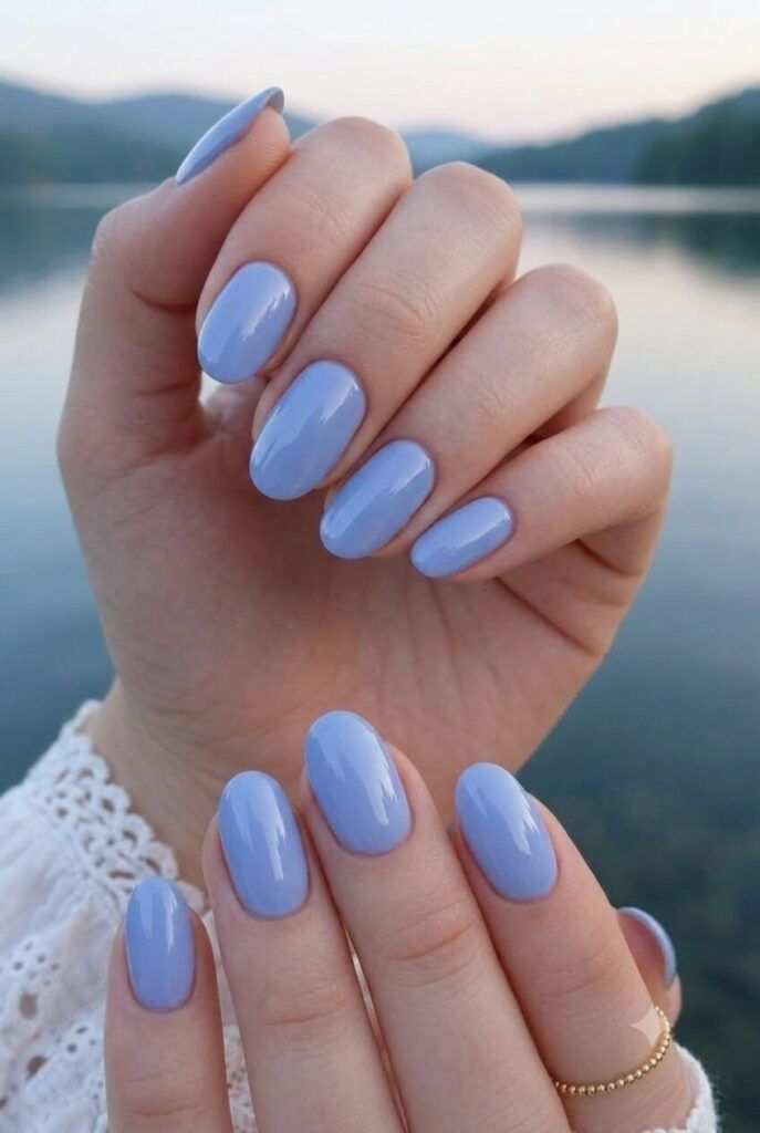 Solid Color Visual Idea Solid Color Visual Idea — Periwinkle Nails 2027
