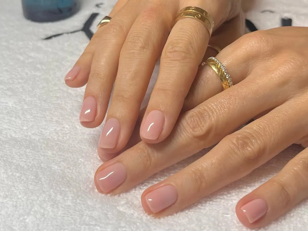 Milky Nude Pink Short Almond Nails Milky Nude Pink Short Almond Nails — Classy Nails 2027 for Mature Hands