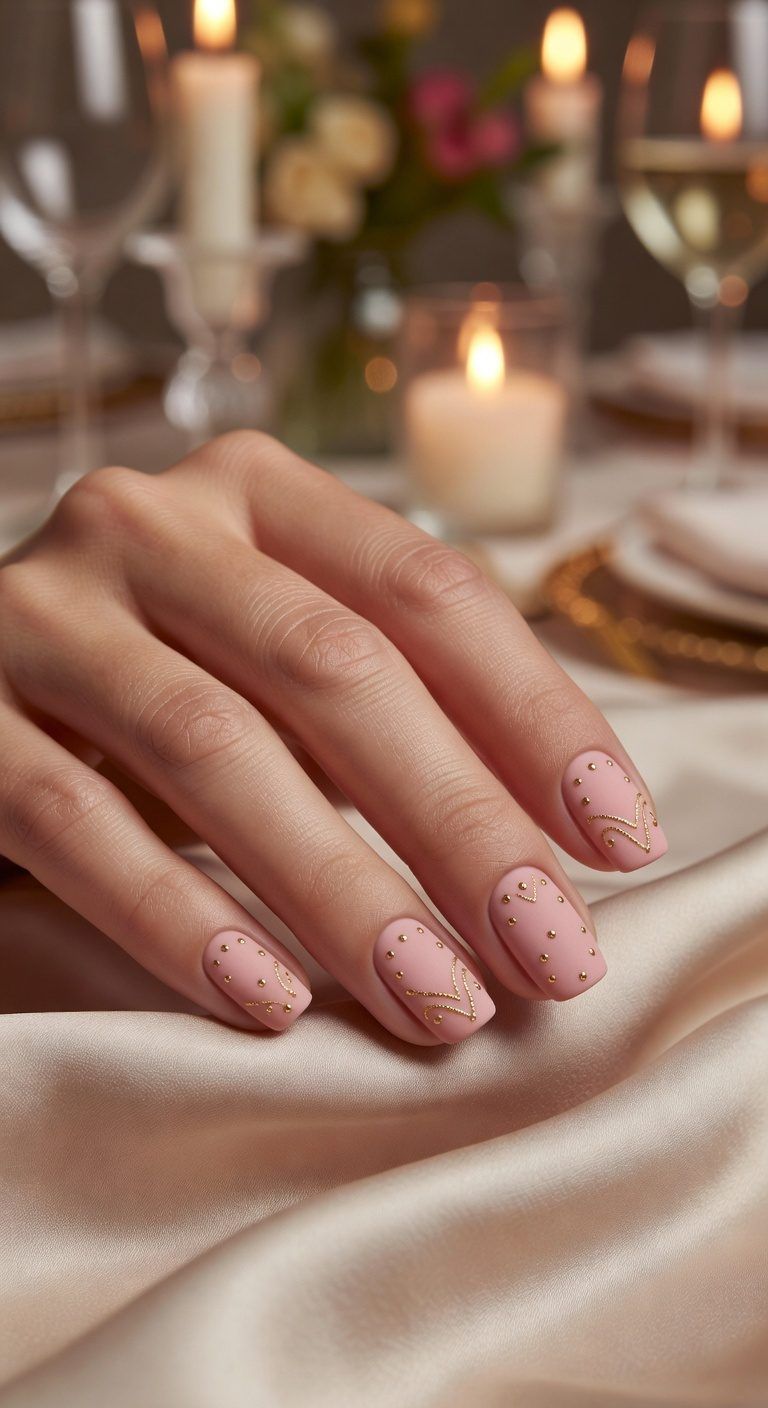 Long Almond Iridescent Bow Nails Long Almond Iridescent Bow Nails — Anniversary Nails 2027