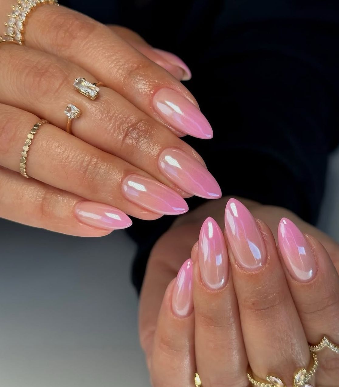 Peachy Pink Jelly Chrome Stilettos Peachy Pink Jelly Chrome Stilettos — Peach Chrome Nails 2027