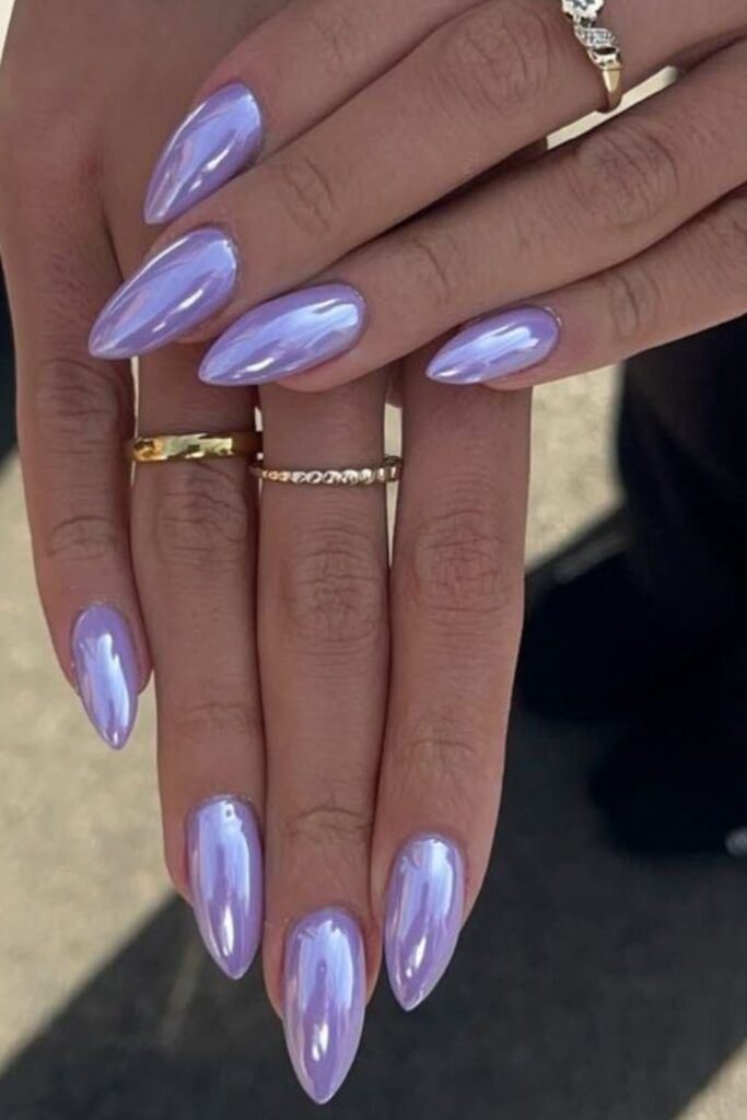 25 Bridal Chrome Nails That Look Luxurious - Veil and Crown