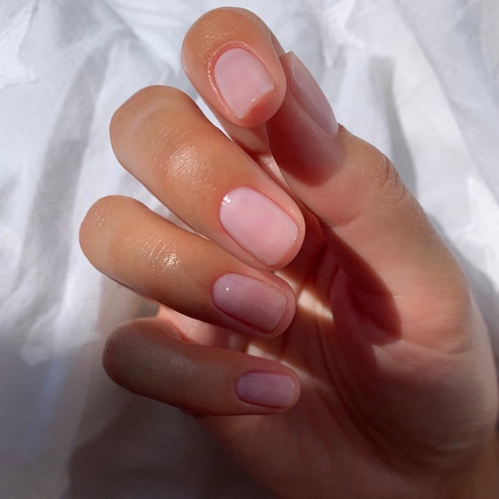 Sheer Milky Pink Short Oval Nails Sheer Milky Pink Short Oval Nails — Nails That Last 2027