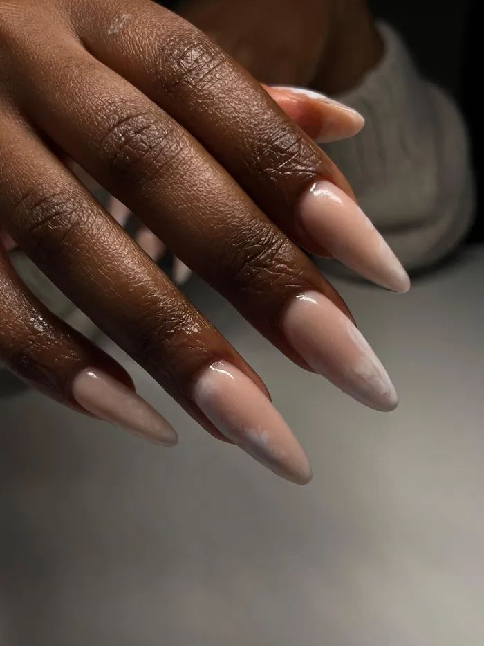 Deep Teal and Muted Lavender Glossy Nails Deep Teal and Muted Lavender Glossy Nails — Winter Nail Colors 2027 for Dark Skin